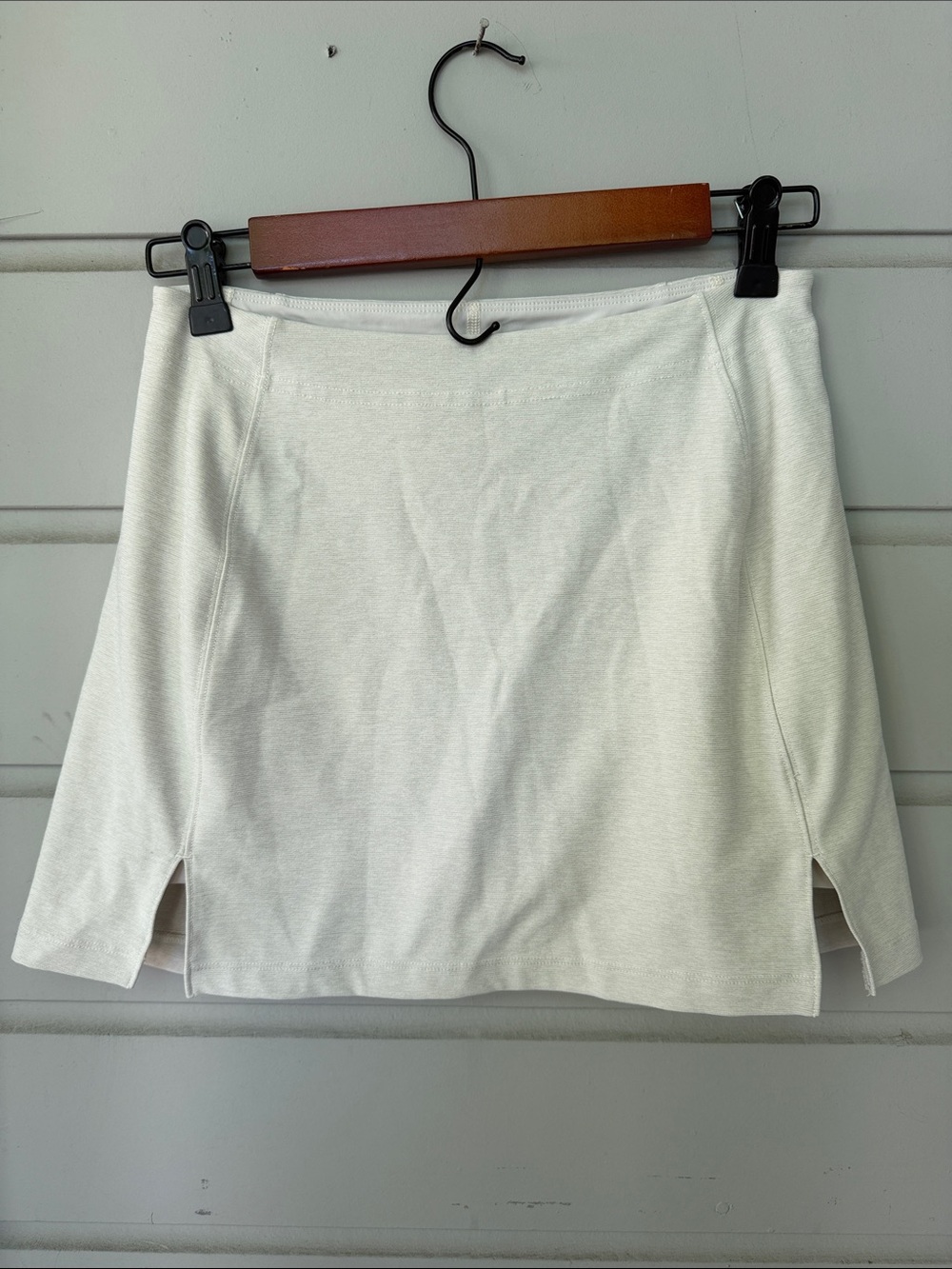 Outdoor Voices Ivory Skort with Front Slits
